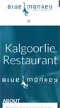 Mobile Screenshot of bluemonkeyrestaurant.com.au